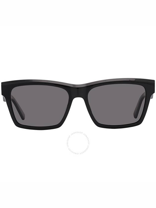 Saint Laurent Gray Polarized Rectangular Unisex Sunglasses SL M104 004 56 - SAINT LAURENT - BALAAN 1