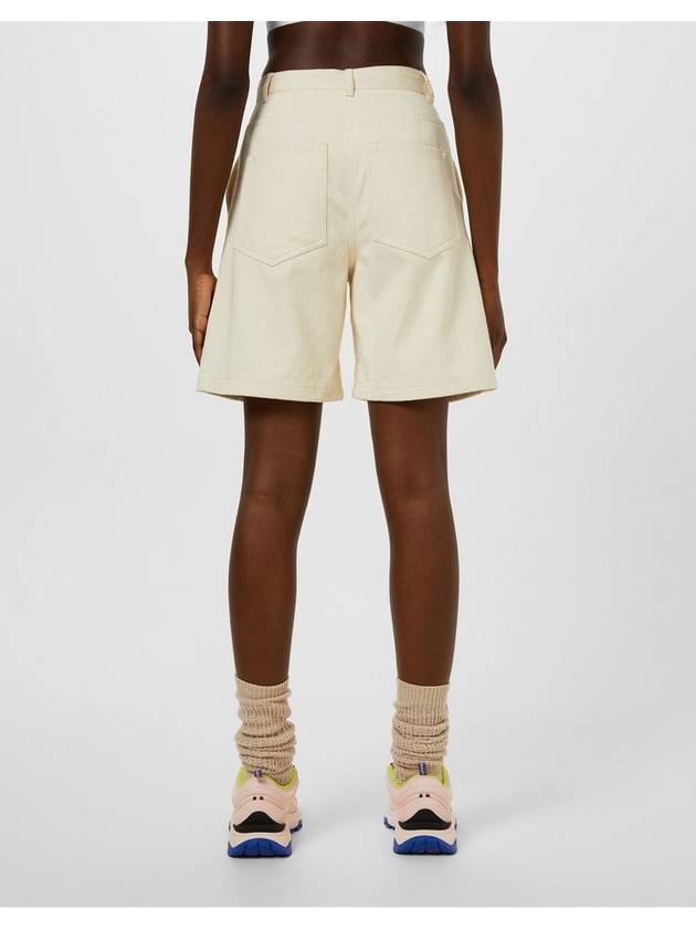 Women's Cotton Shorts Ivory - MONCLER - BALAAN 6