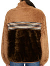 Women's Marlene Sherpa Fleece Jacket Brown - UGG - BALAAN 6