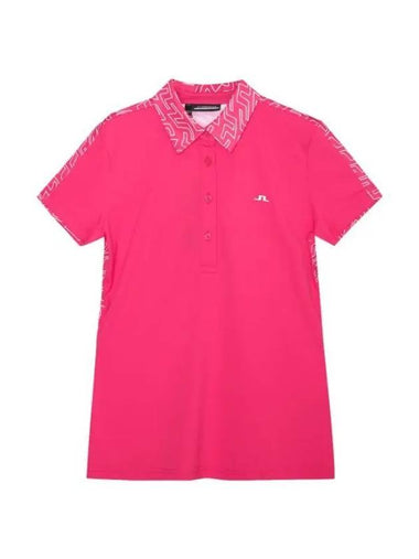 Golf Women's Cara Polo Shirt Pink - J.LINDEBERG - BALAAN 1