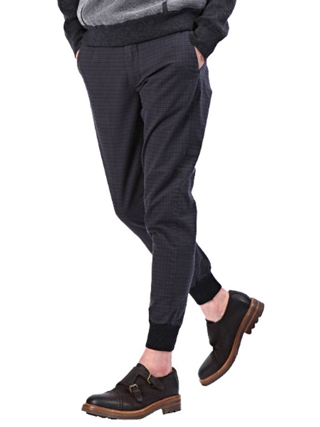 Check banding slacks navy - SIVIGLIA - BALAAN 1