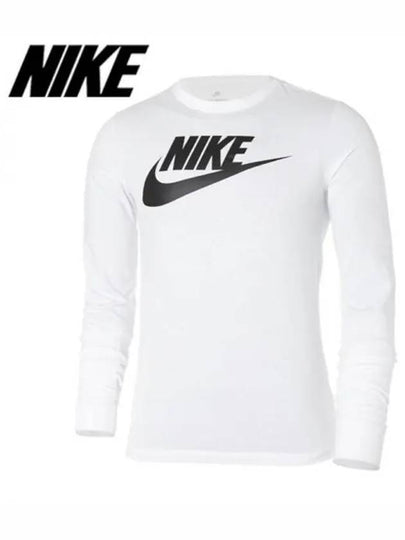 Men's Sportswear Long Sleeve T-Shirt White - NIKE - BALAAN 2