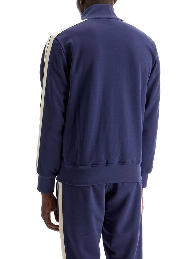 Palm Angels Classic Logo Track Jacket Navy Blue - PALM ANGELS - BALAAN 4