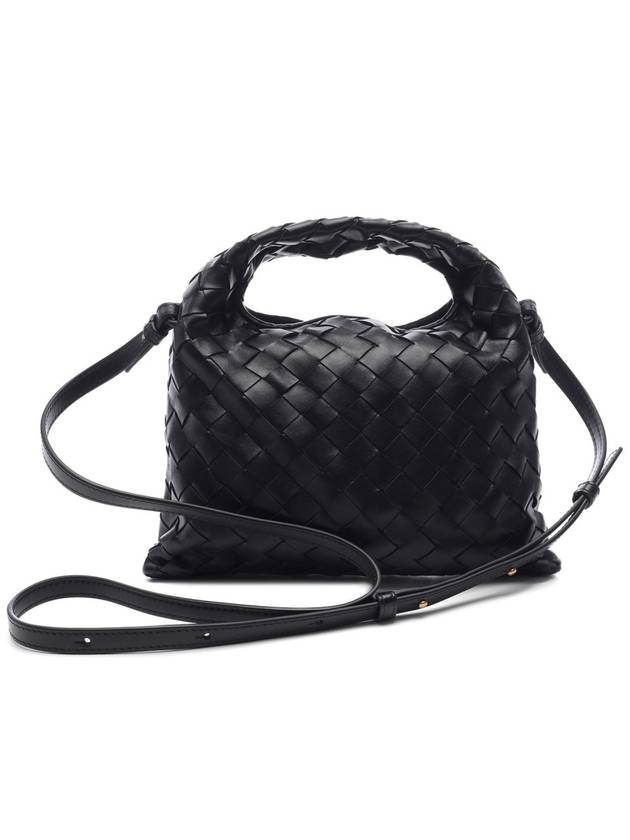 Intrecciato Mini Hop Tote Bag Black - BOTTEGA VENETA - BALAAN 5