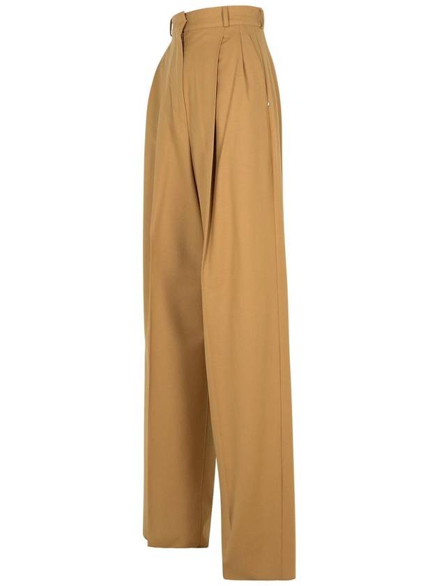 Sportmax 'Kiens12' Brown Virgin Wool Pants - MAX MARA SPORTMAX - BALAAN 2