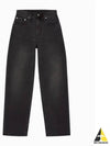 JEANS Women s High Rise Loose Fit Black Denim J225433 1BY - CALVIN KLEIN - BALAAN 2