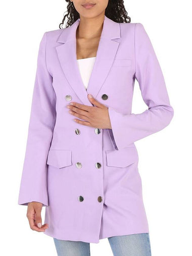 Filles A Papa Ladies Purple Wool Double Breasted Long Coat, Brand Size 0 - FILLES A PAPA - BALAAN 1