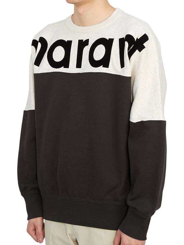 Howley Two Tone Logo Sweatshirt Faded Black - ISABEL MARANT - BALAAN 3