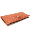 274473 Brick Color Intrecciato Nappa Weaving Foldover Clutch - BOTTEGA VENETA - BALAAN 3