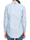 Button Down Cotton Oxford Long Sleeve Shirt Light Blue - THOM BROWNE - BALAAN 8