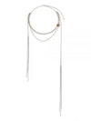 Stone Mult Chain Necklace Silver - COURREGES - BALAAN 1