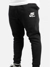 01AJ7931010Arcave Fleece Jogger PantsBlack White - NIKE - BALAAN 6