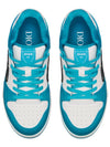 Oblique Detail Leather Low Top Sneakers White Blue - DIOR - BALAAN 4