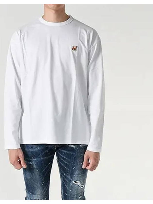 Foxhead patch long sleeve t shirt white - MAISON KITSUNE - BALAAN 2