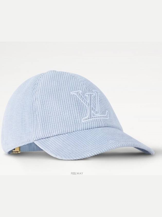 M7842M FLIGHT MODE LV Signature Corduroy Cap - LOUIS VUITTON - BALAAN 2