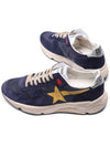 Logo Leather Low Top Sneakers Blue - GOLDEN GOOSE - BALAAN 7