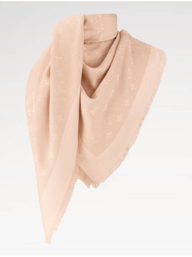 Monogram Classic Silk Scarf Beige - LOUIS VUITTON - BALAAN 4