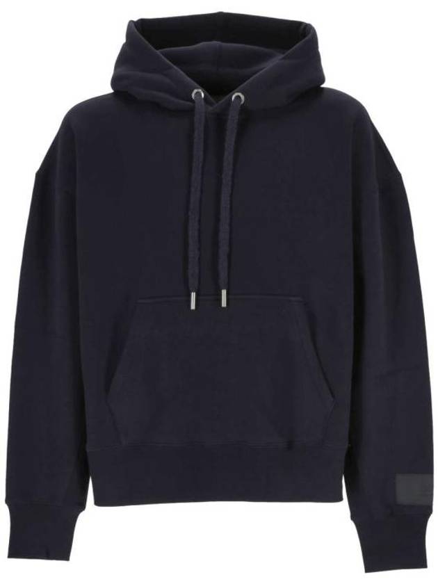 Label Hoodie Navy - AMI - BALAAN 1