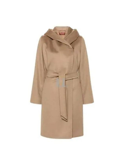 New Mang Hooded Wool Single Coat Camel - MAX MARA - BALAAN 2