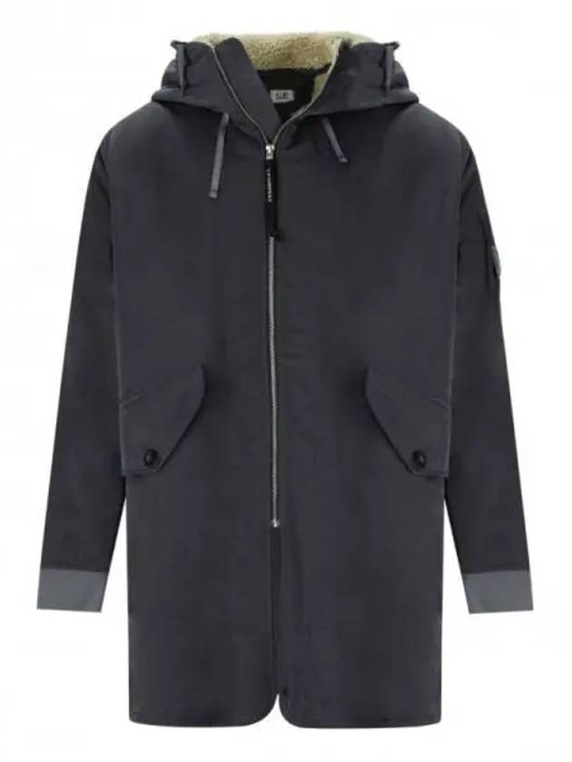 Nylon B Lined Hooded Parka Black - CP COMPANY - BALAAN 2