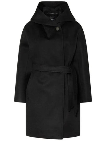 22FW PAROLE Belted wool coat black 50161923 013 - MAX MARA - BALAAN 1