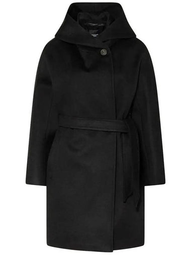 22FW PAROLE Belted wool coat black 50161923 013 - MAX MARA - BALAAN 1