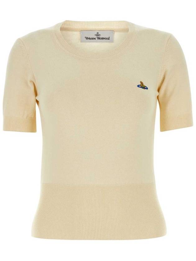 Bea Ribbed Knit Top Ivory - VIVIENNE WESTWOOD - BALAAN 2