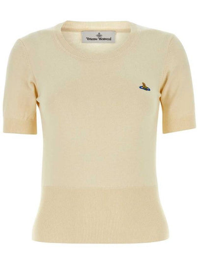 Bea Ribbed Knit Top Ivory - VIVIENNE WESTWOOD - BALAAN 2