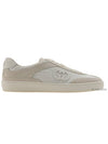 Interlocking G Suede Low-Top Sneakers White - GUCCI - BALAAN 3