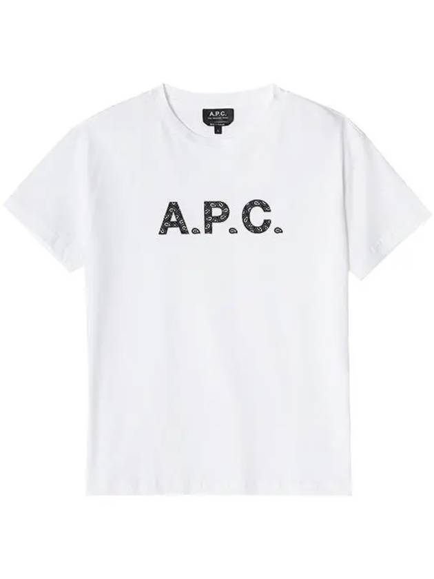 Logo Cotton Short Sleeve T-shirt White - A.P.C. - BALAAN 2