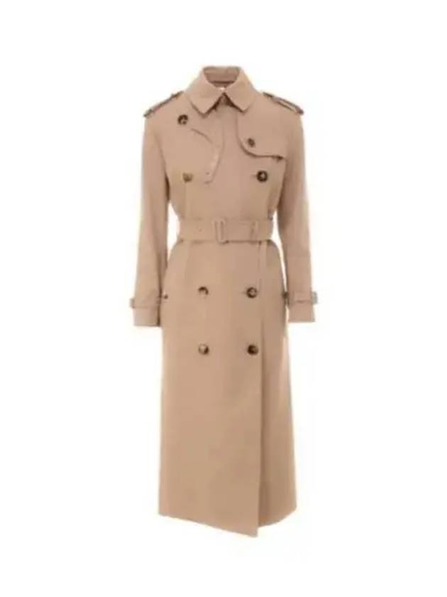 Women's Gabardine Loopback Trench Coat Beige - BURBERRY - BALAAN 2