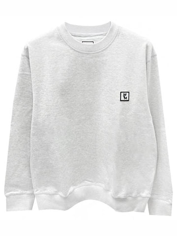 W241TS27737G Cotton back logo sweatshirt gray men's sweatshirt THW - WOOYOUNGMI - BALAAN 1