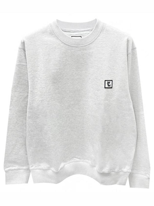 W241TS27737G Cotton back logo sweatshirt gray men's sweatshirt THW - WOOYOUNGMI - BALAAN 1