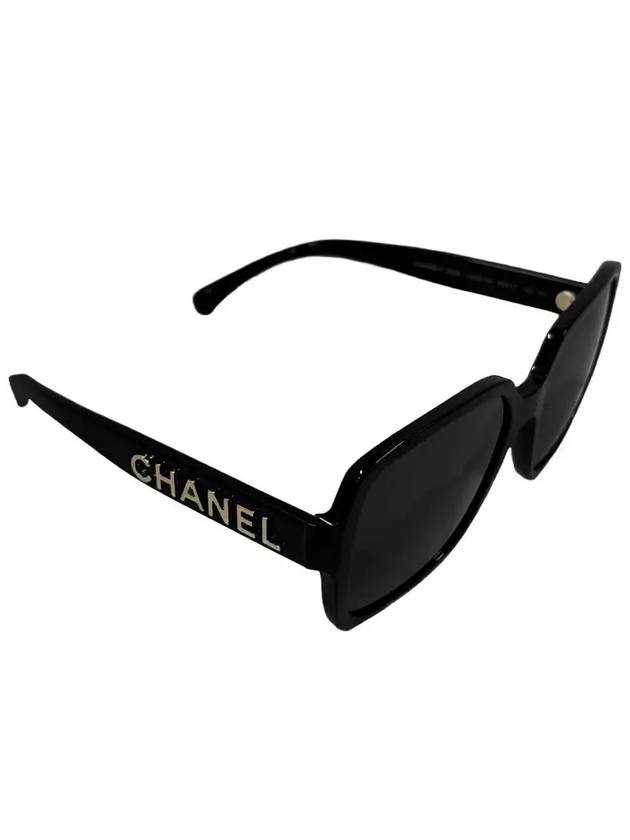 Eyewear Side Logo Square Sunglasses Black A71305 X08101 S2214 - CHANEL - BALAAN 6