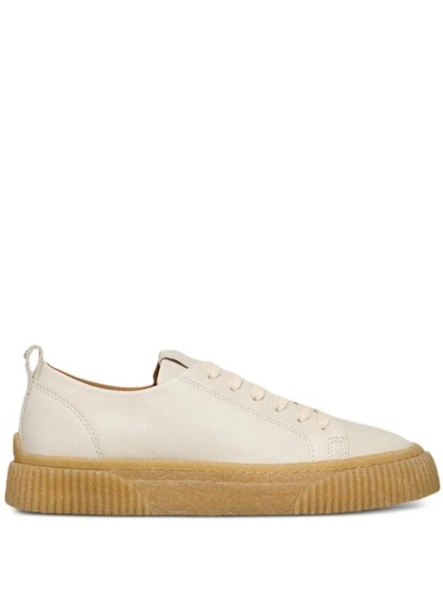 Lace up low top sneakers white - AMI - BALAAN 1