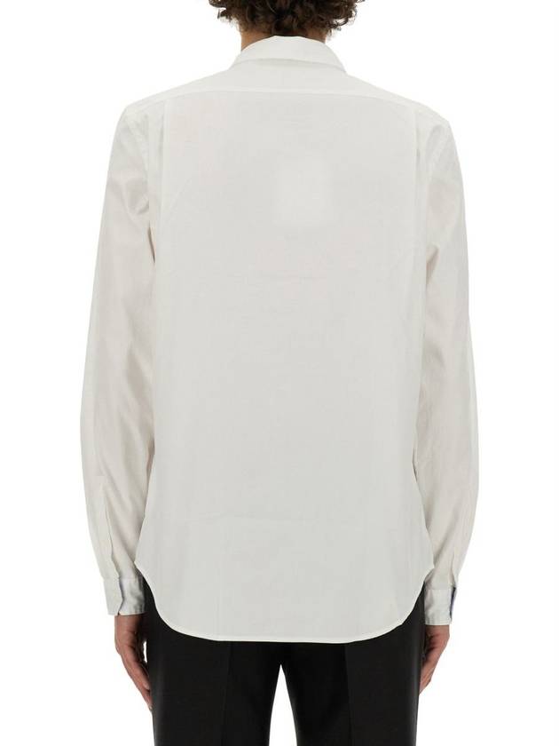 Zebra Patch Long Sleeve Shirt Light White - PAUL SMITH - BALAAN 4