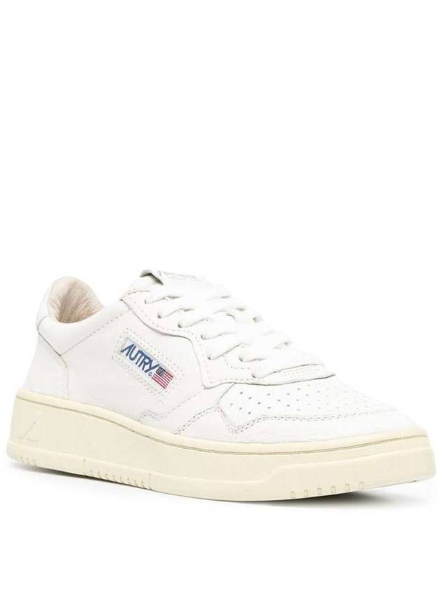 White Leather Sneakers With Logo Autry Woman - AUTRY - BALAAN 2