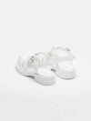 Brushed Leather Fisherman Sandals White - PRADA - BALAAN 4