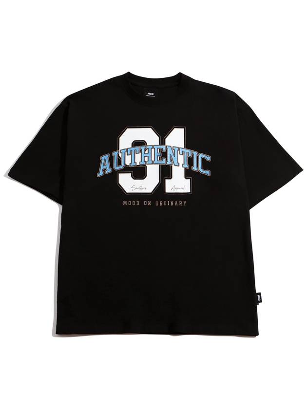 Authentic Arch Number Short Sleeve T-ShirtBlack - MOO - BALAAN 1