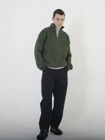 Modal Knit Half Zip up Green - CHANCE'S NOI - BALAAN 1