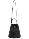 Small Grainy Leather TB Bucket Bag Black - BURBERRY - BALAAN 8