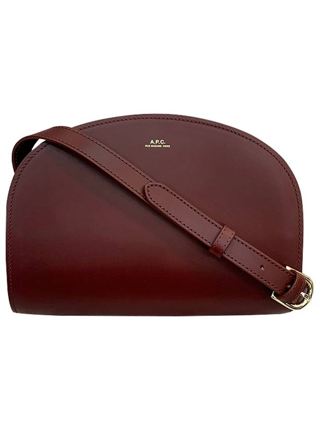 Demi Lune Half Moon Cross Bag Burgundy - A.P.C. - BALAAN 3