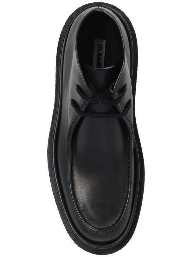 JIL SANDER Leather Ankle Boots, Men's, Black - JIL SANDER - BALAAN 6