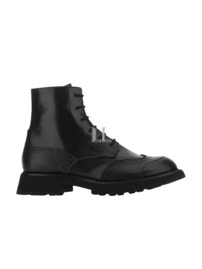 Punk Calfskin Worker Boots Black - ALEXANDER MCQUEEN - BALAAN 2