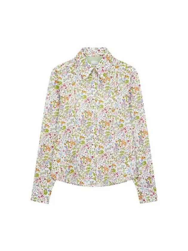 Women s Floral Pattern Cotton Shirt White - PAUL SMITH - BALAAN 1