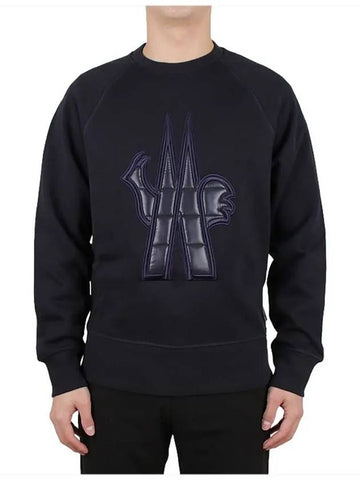 Men's Graphic Sweatshirt Navy 8G708 00 80451 740 - MONCLER - BALAAN 1