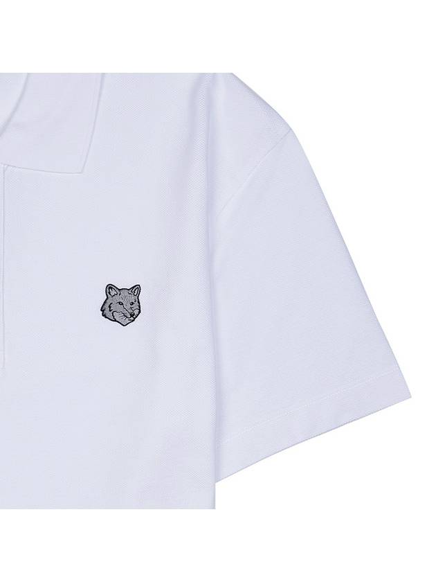 Piquet Polo Shirt White - MAISON KITSUNE - BALAAN 8