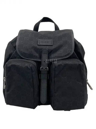 Micro GG Shima Nylon Backpack Black 5103 39151004 271719 1105602 - GUCCI - BALAAN 1