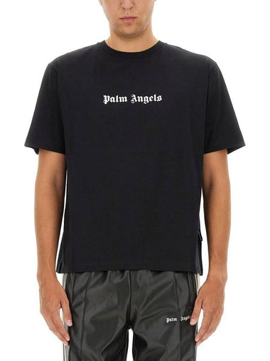 Palm Angels T-Shirt With Logo - PALM ANGELS - BALAAN 1