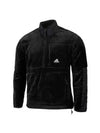 Sherpa Half-Zip Zip-Up Jacket Black - ADIDAS - BALAAN 2